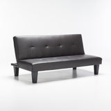 ALLAN LEATHER TOUCH SLEEPER COUCH