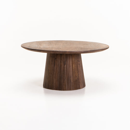 GOA 80cm ROUND SOLID WOOD COFFEE TABLE