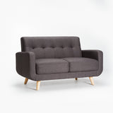 LUNA FABRIC 2 SEATER COUCH