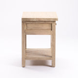 SARI WHITEWASH 1 DRAWER PEDESTAL
