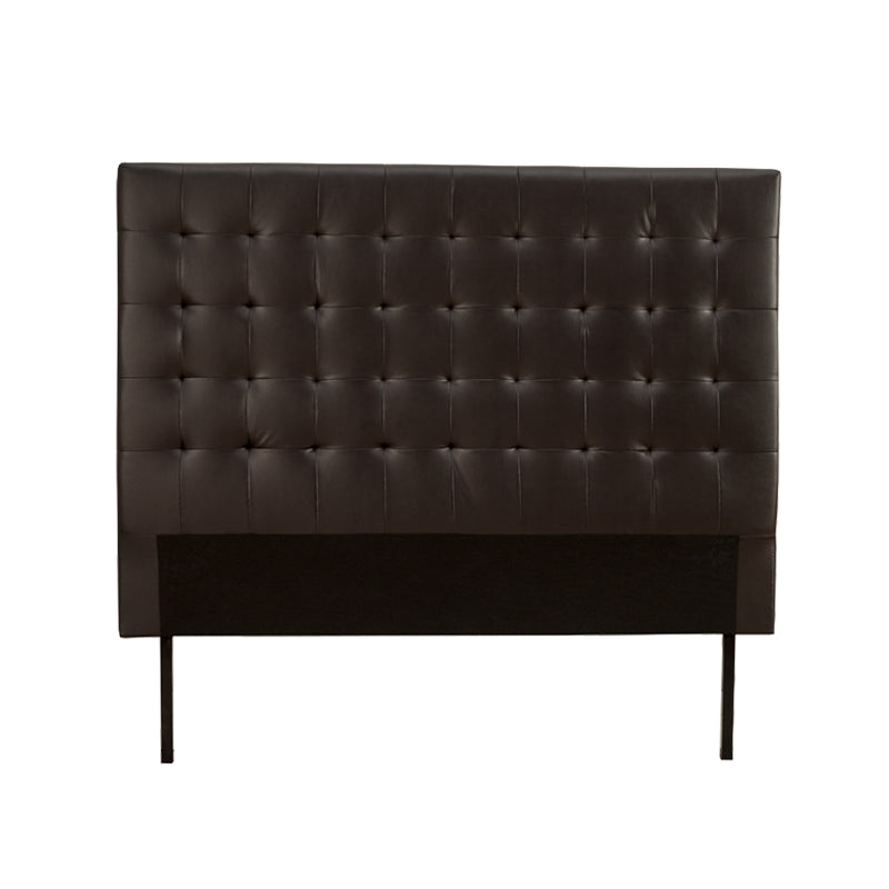 DANI LEATHER TOUCH DOUBLE HEADBOARD - BROWN