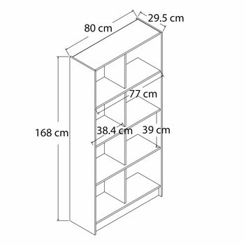 Decofurn | Delta Bookcase Bc08 | R899 Save 10% – Decofurn Furniture