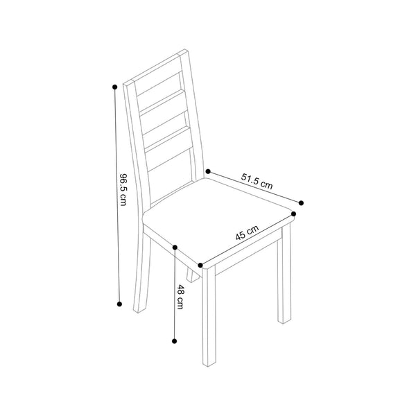 Decofurn Furniture | DINING_CHAIR_E028 | Dimensions