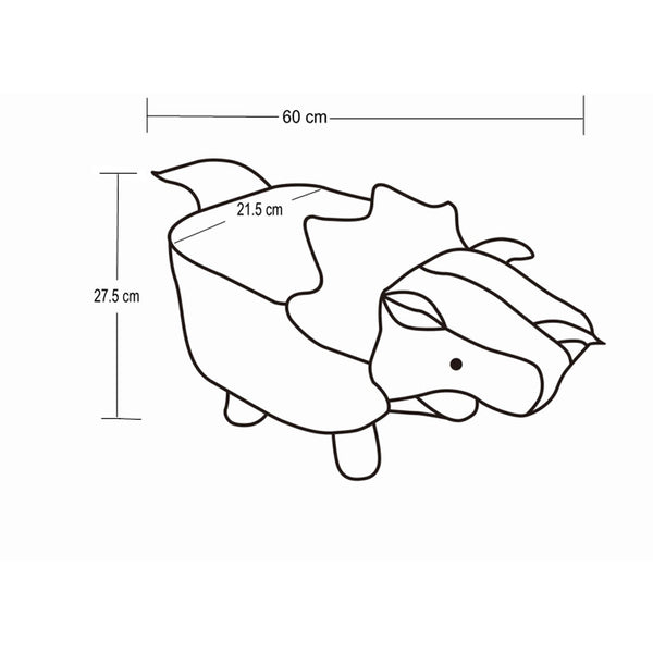 Decofurn Furniture | GREEN_DINOSAUR_STOOL | Dimensions