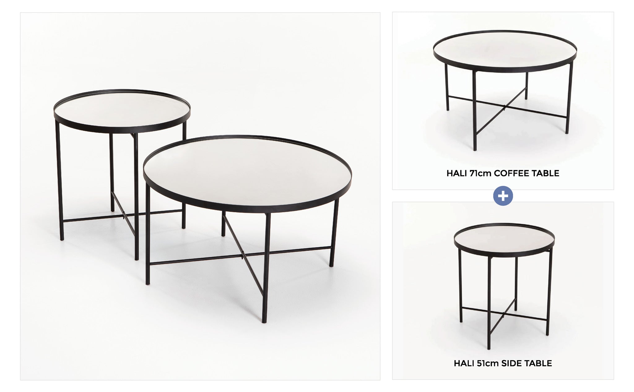 HALI SIDE TABLE & COFFEE TABLE COMBO