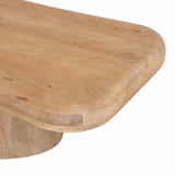VANI 120x65cm SOLID WOOD COFFEE TABLE - LIGHT OAK