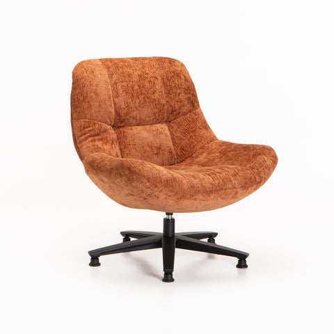 KYLA FABRIC CHAIR - RUST