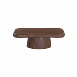 VANI 120x65cm SOLID WOOD COFFEE TABLE - DARK BROWN