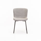 INDIE BOUCLÉ FABRIC DINING CHAIR - GREY