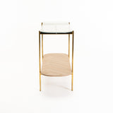 AMORE 120cm CONSOLE - GOLD / OAK