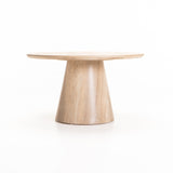 TREVI 80cm ROUND COFFEE TABLE - OAK