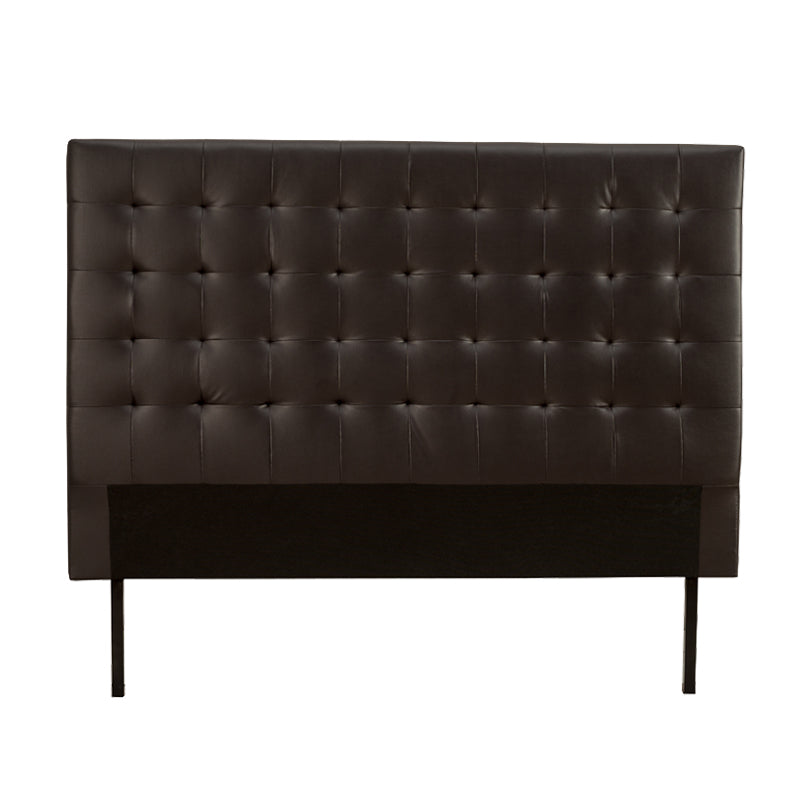 DANI LEATHER TOUCH QUEEN HEADBOARD - BROWN
