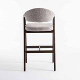 ALORA WOODEN KITCHEN STOOL - LATTE
