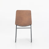 FINA FABRIC DINING CHAIR - BROWN