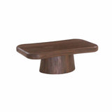 VANI 120x65cm SOLID WOOD COFFEE TABLE - DARK BROWN