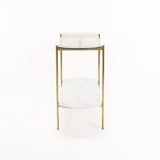 AMORE 120cm CONSOLE - GOLD / WHITE MARBLE