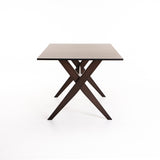TABLE E030 150x90cm - GREYSTONE/DARK LEGS