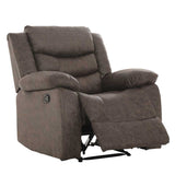 YAZ LUXURY FABRIC ARMCHAIR RECLINER - GREY