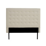DANI LEATHER TOUCH DOUBLE HEADBOARD - WHITE