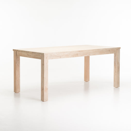 SARI WHITEWASH 180x90cm DINING TABLE
