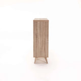 ACE BAR UNIT SIDEBOARD - LIGHT OAK/GREY