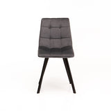 ADDISON VELVET DINING CHAIR - GREY