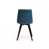 ADDISON VELVET DINING CHAIR - PETROL BLUE