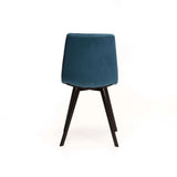 ADDISON VELVET DINING CHAIR - PETROL BLUE