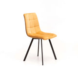 ADDISON VELVET DINING CHAIR - MUSTARD