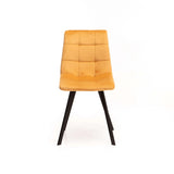 ADDISON VELVET DINING CHAIR - MUSTARD