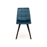 ADDISON VELVET DINING CHAIR - PETROL BLUE