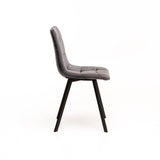 ADDISON VELVET DINING CHAIR - GREY