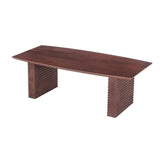 AGRA 120x60cm SOLID WOOD COFFEE TABLE-LIGHT BROWN