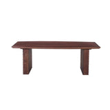 AGRA 120x60cm SOLID WOOD COFFEE TABLE-LIGHT BROWN