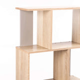 AIR MODULAR 4 SHELF UNIT - LIGHT OAK/LIGHT GREY