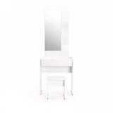 ALBA DRESSING TABLE & STOOL - WHITE