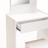 ALBA DRESSING TABLE & STOOL - WHITE