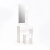 ALBA DRESSING TABLE & STOOL - WHITE