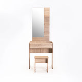 ALBA DRESSING TABLE & STOOL - LIGHT OAK