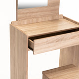 ALBA DRESSING TABLE & STOOL - LIGHT OAK