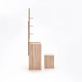 ALBA DRESSING TABLE & STOOL - LIGHT OAK