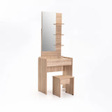 ALBA DRESSING TABLE & STOOL - LIGHT OAK