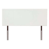 ALEX LEATHER TOUCH QUEEN HEADBOARD - WHITE