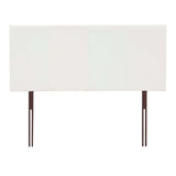 ALEX LEATHER TOUCH DOUBLE HEADBOARD - WHITE