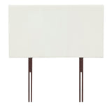 ALEX LEATHER TOUCH SINGLE HEADBOARD - WHITE