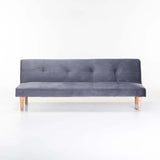 ALF VELVET SLEEPER COUCH - DARK GREY