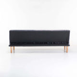 ALF VELVET SLEEPER COUCH - DARK GREY