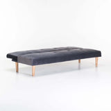 ALF VELVET SLEEPER COUCH - DARK GREY