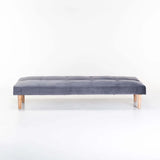 ALF VELVET SLEEPER COUCH - DARK GREY