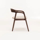 ALINA WOODEN DINING CHAIR-WALNUT